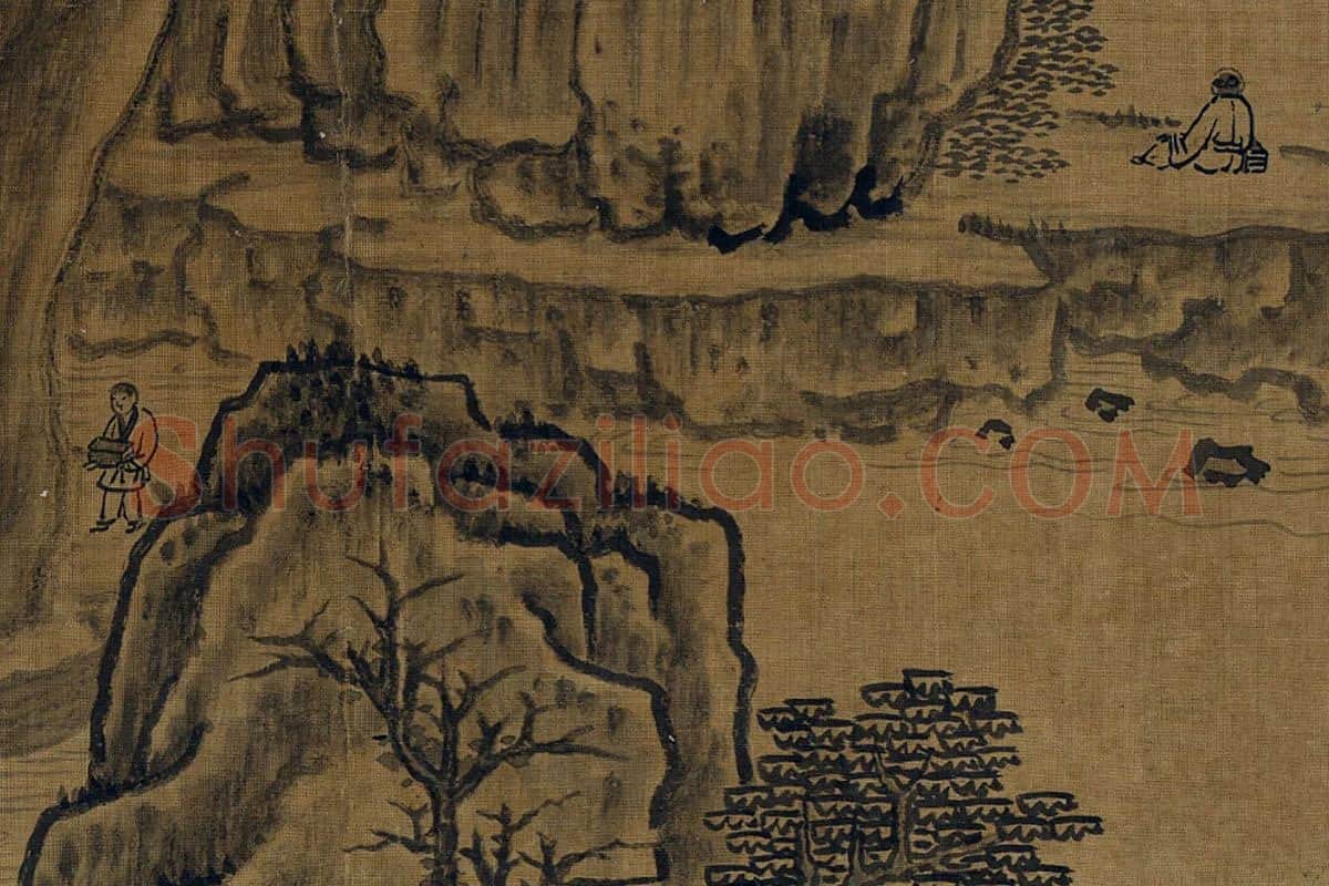 蔡京山水画《环翠图》局部 (3)