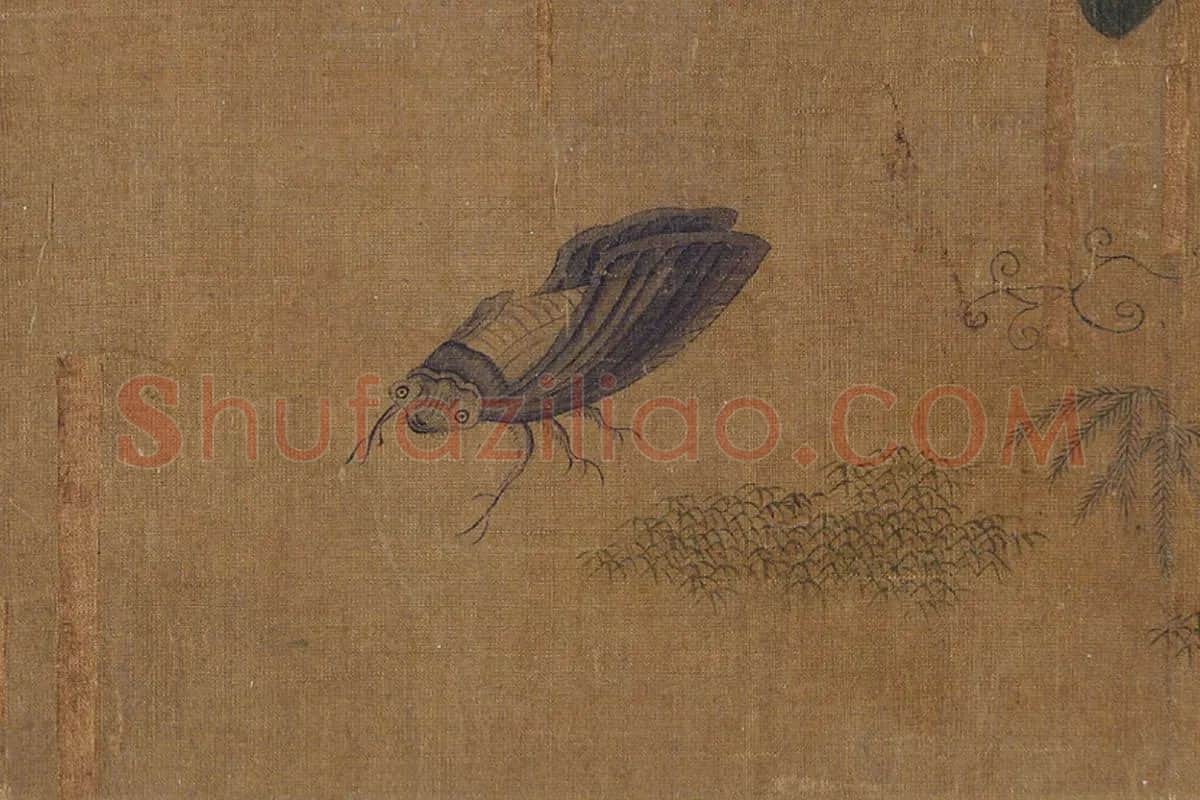 宋徽宗工笔写生卷局部 (3)