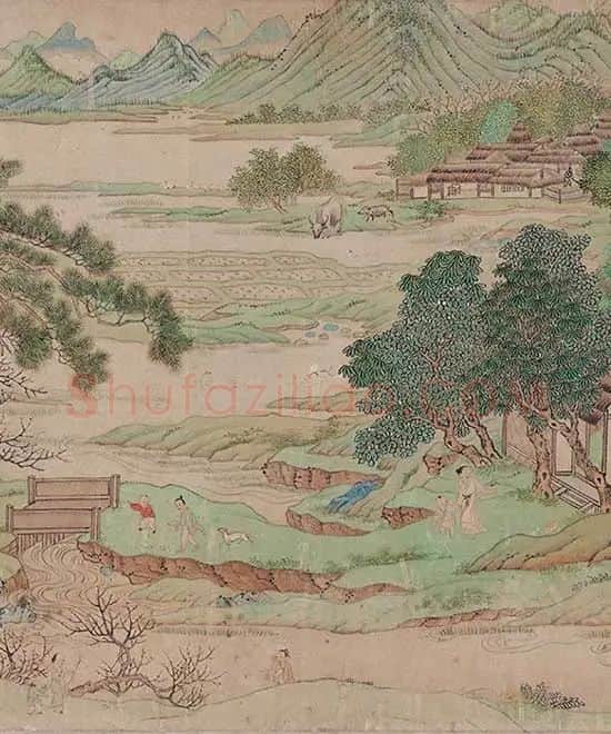 仇英《桃源图》卷_05