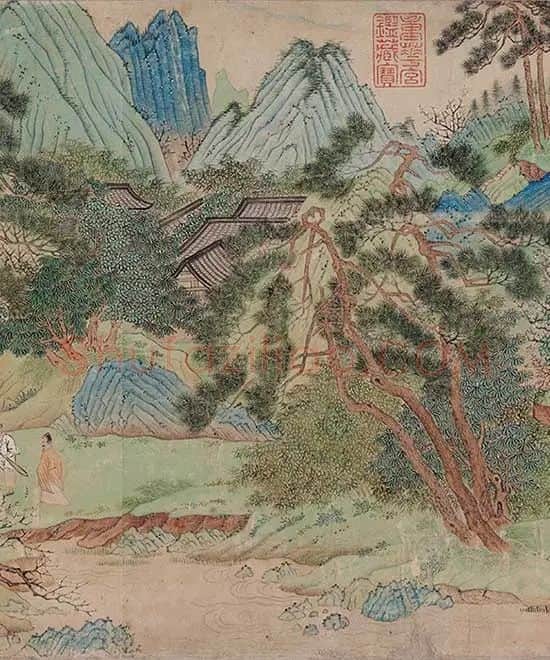 仇英《桃源图》卷_08