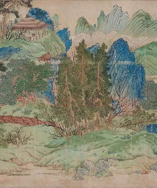 仇英《桃源图》卷_09