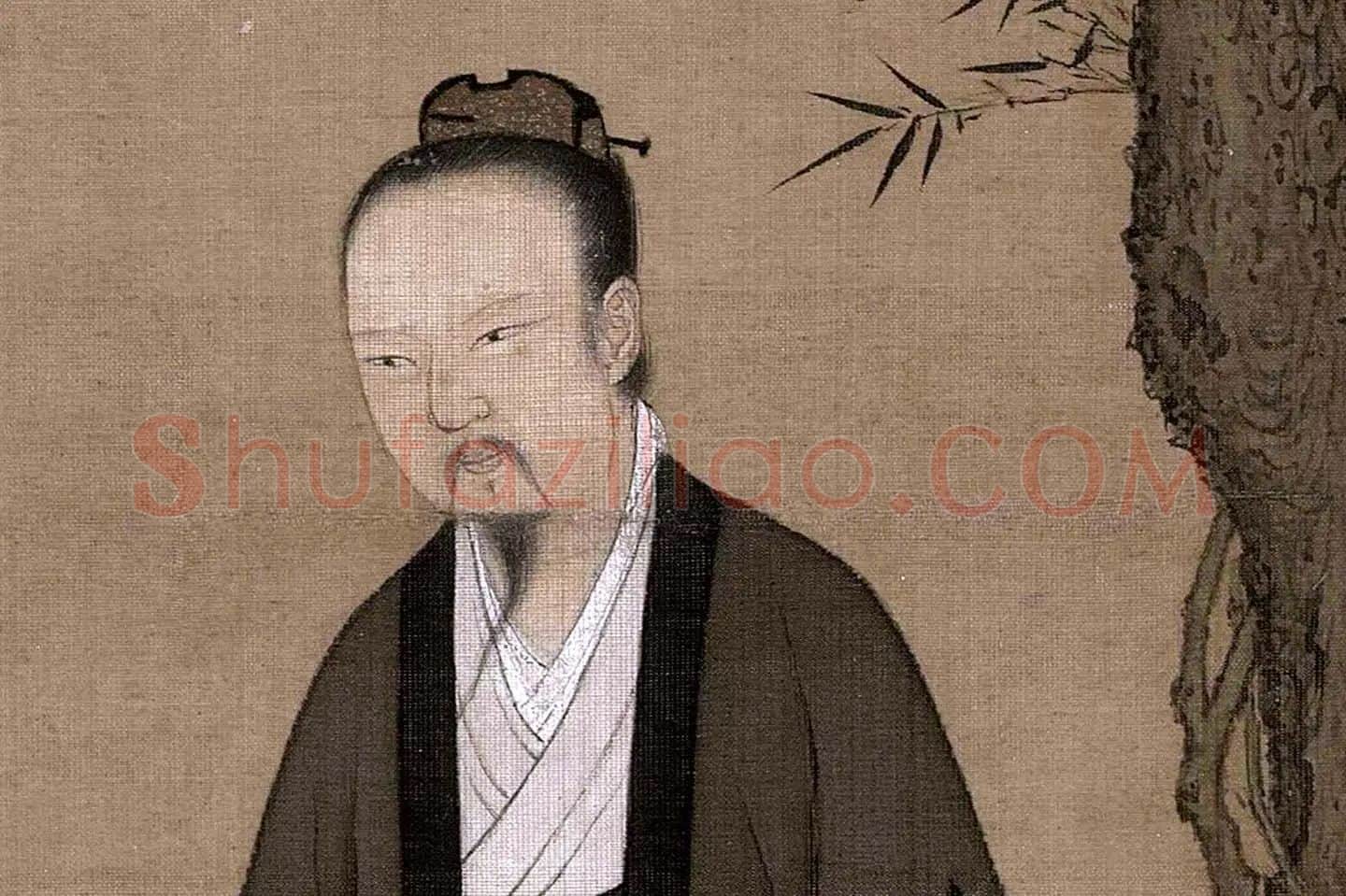 宋徽宗赵佶《听琴图》高清大图局部 (1)