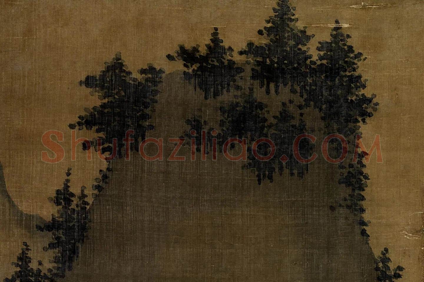 夏圭山水画《归棹图》高清局部 (5)