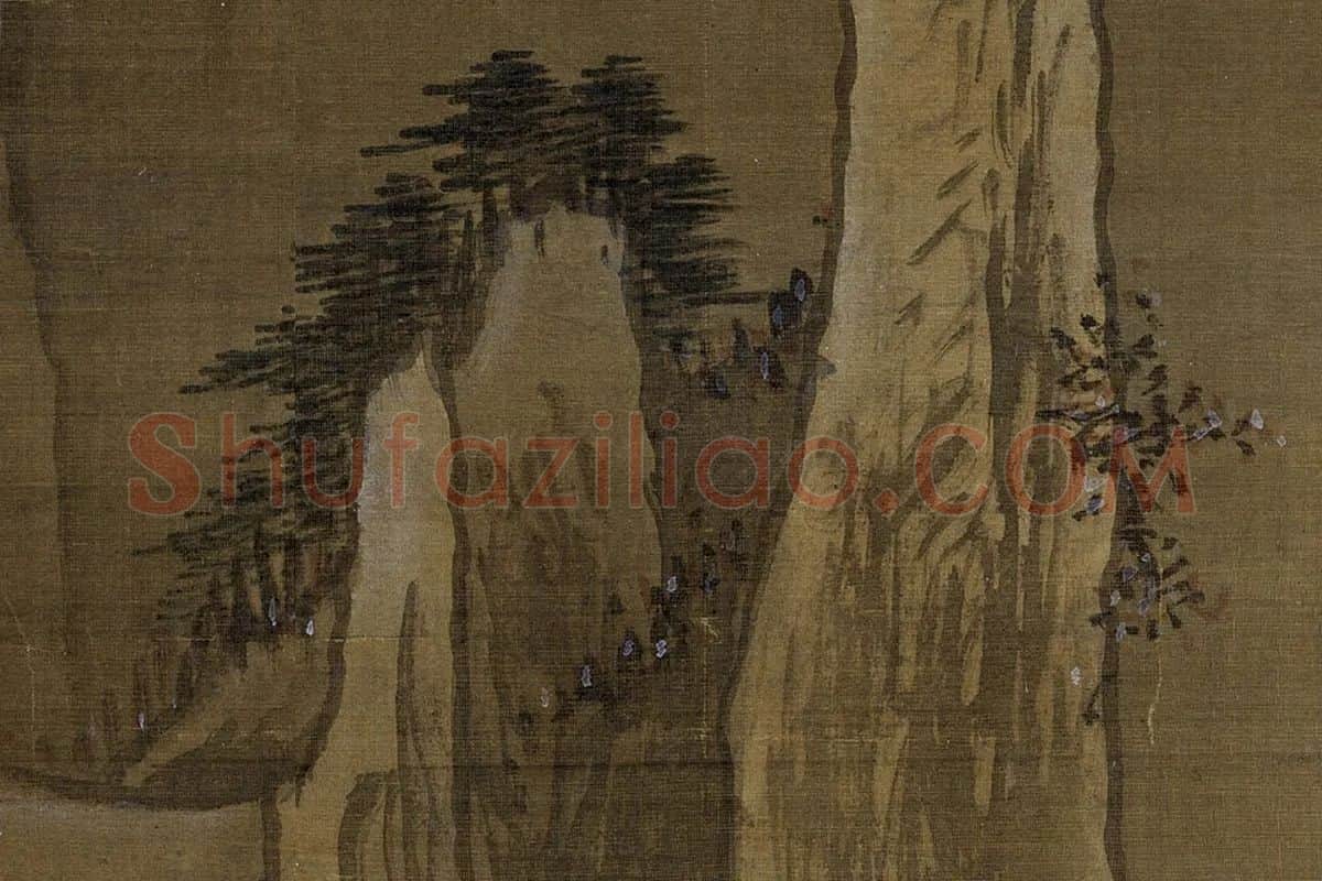 传夏圭《雪屐探梅图》局部 (8)