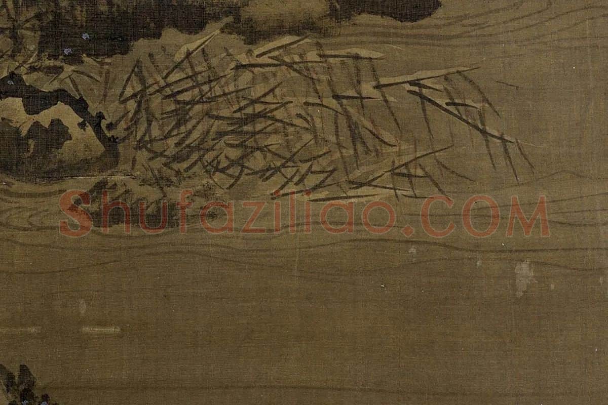 传夏圭《雪屐探梅图》局部 (10)