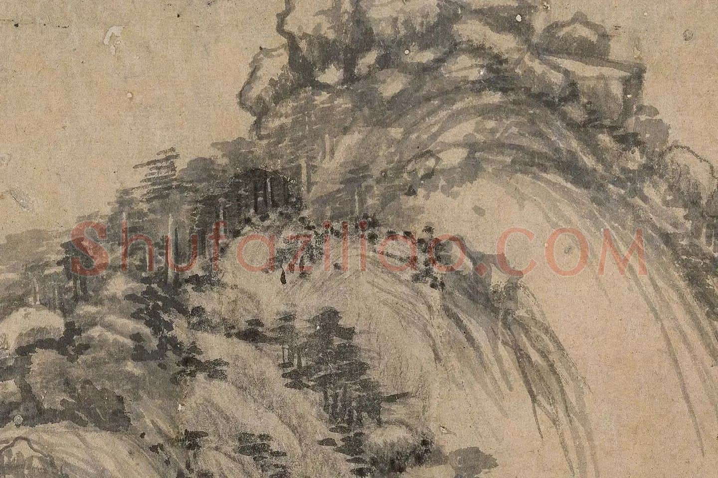 黄公望《富春山居图全卷》高清大图局部 (4)