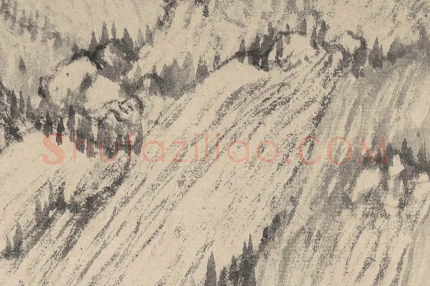 黄公望《富春山居图全卷》高清大图局部 (15)