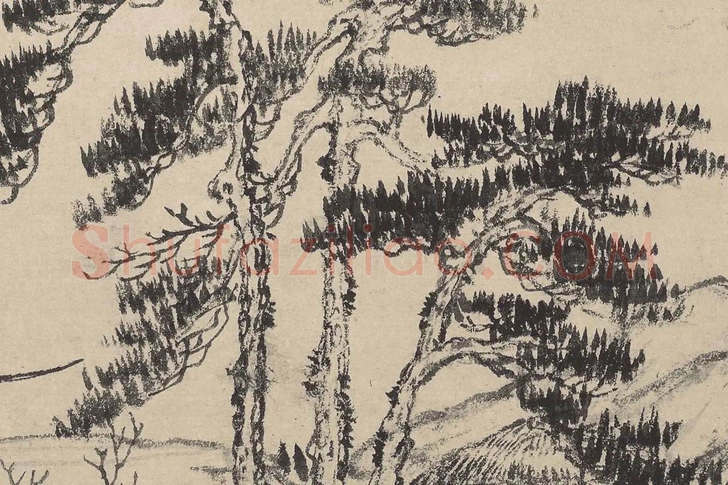 黄公望《富春山居图全卷》高清大图局部 (16)