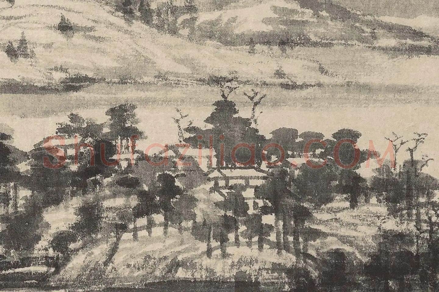 黄公望《富春山居图全卷》高清大图局部 (20)