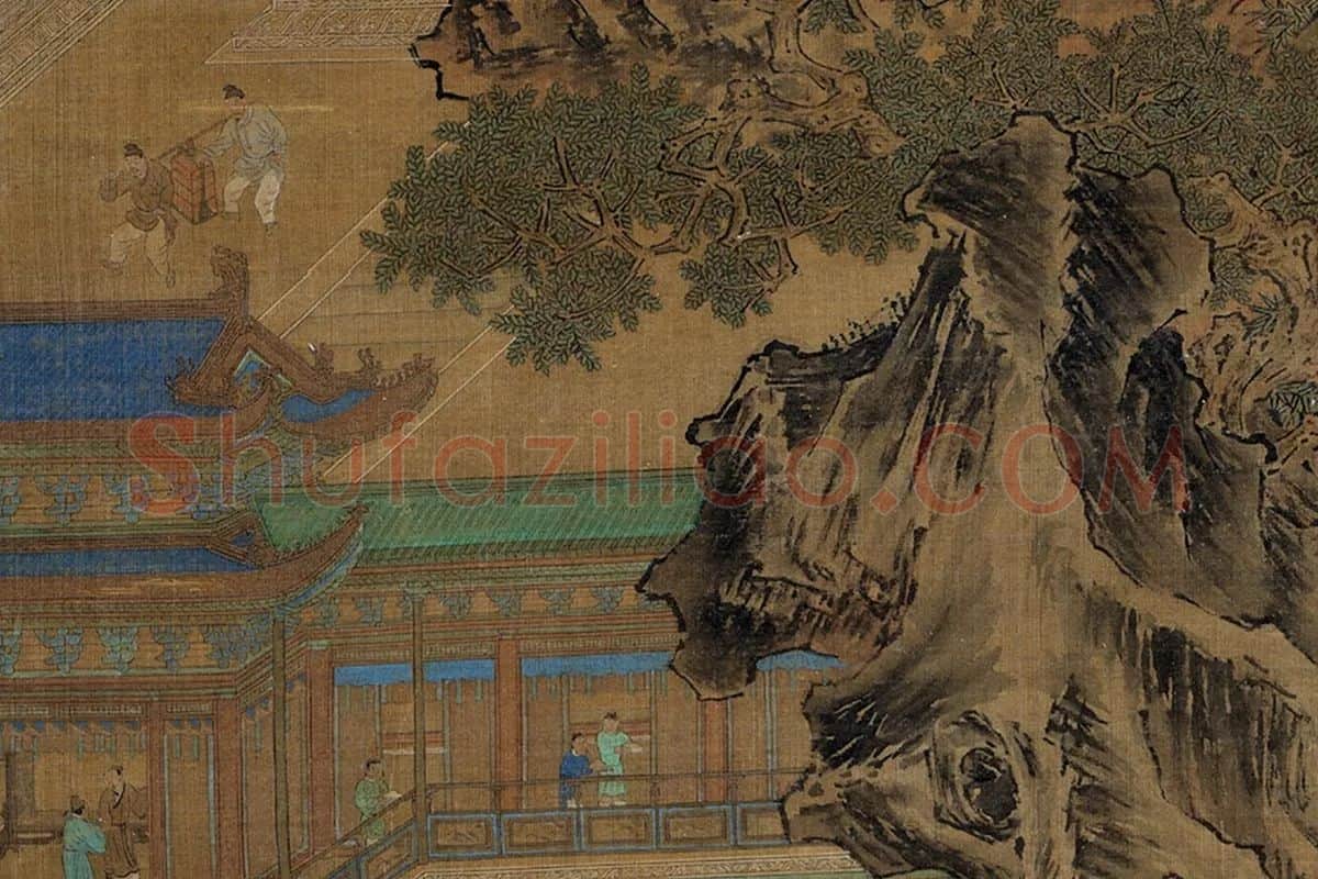 郭熙《滕王阁轴》局部 (3)