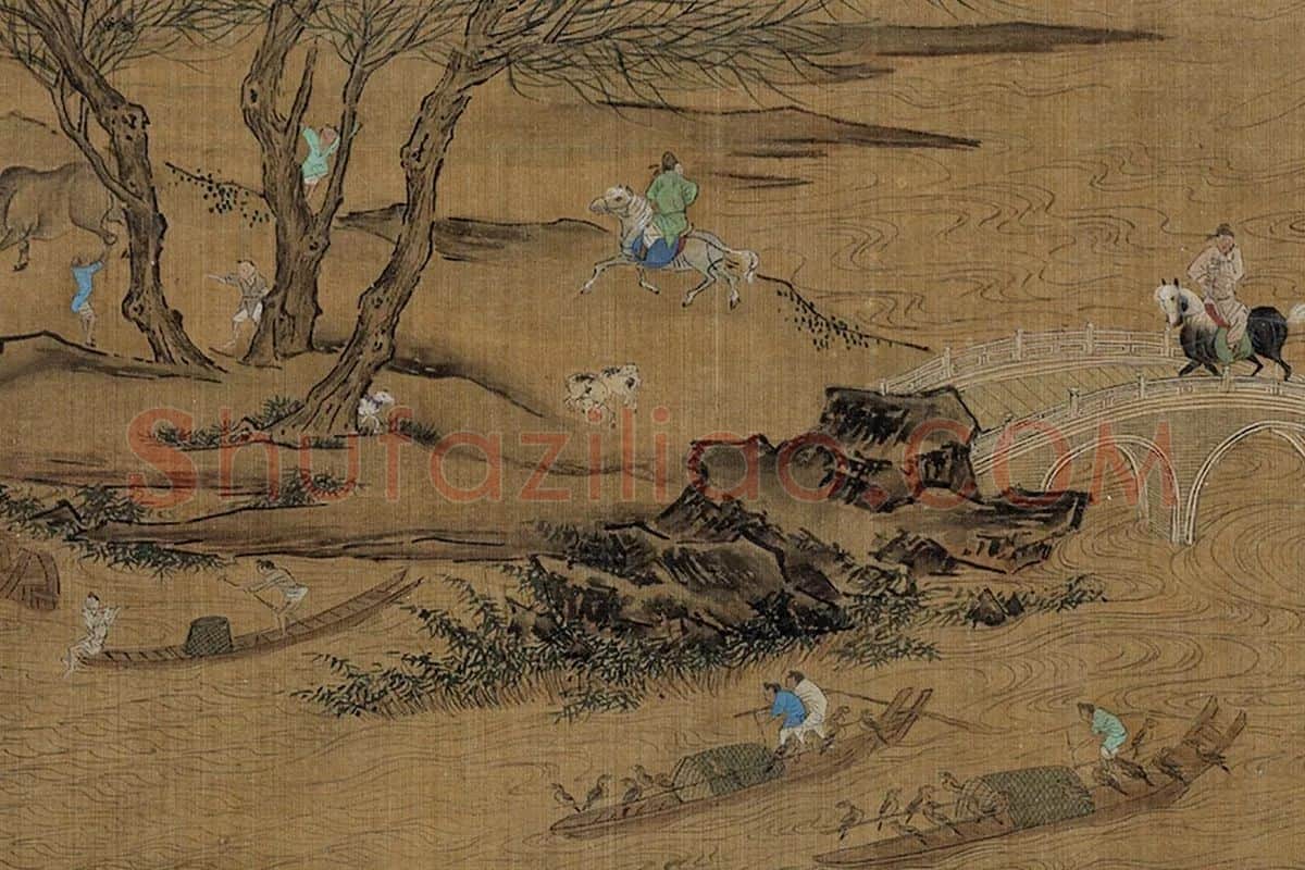 郭熙《滕王阁轴》局部 (5)