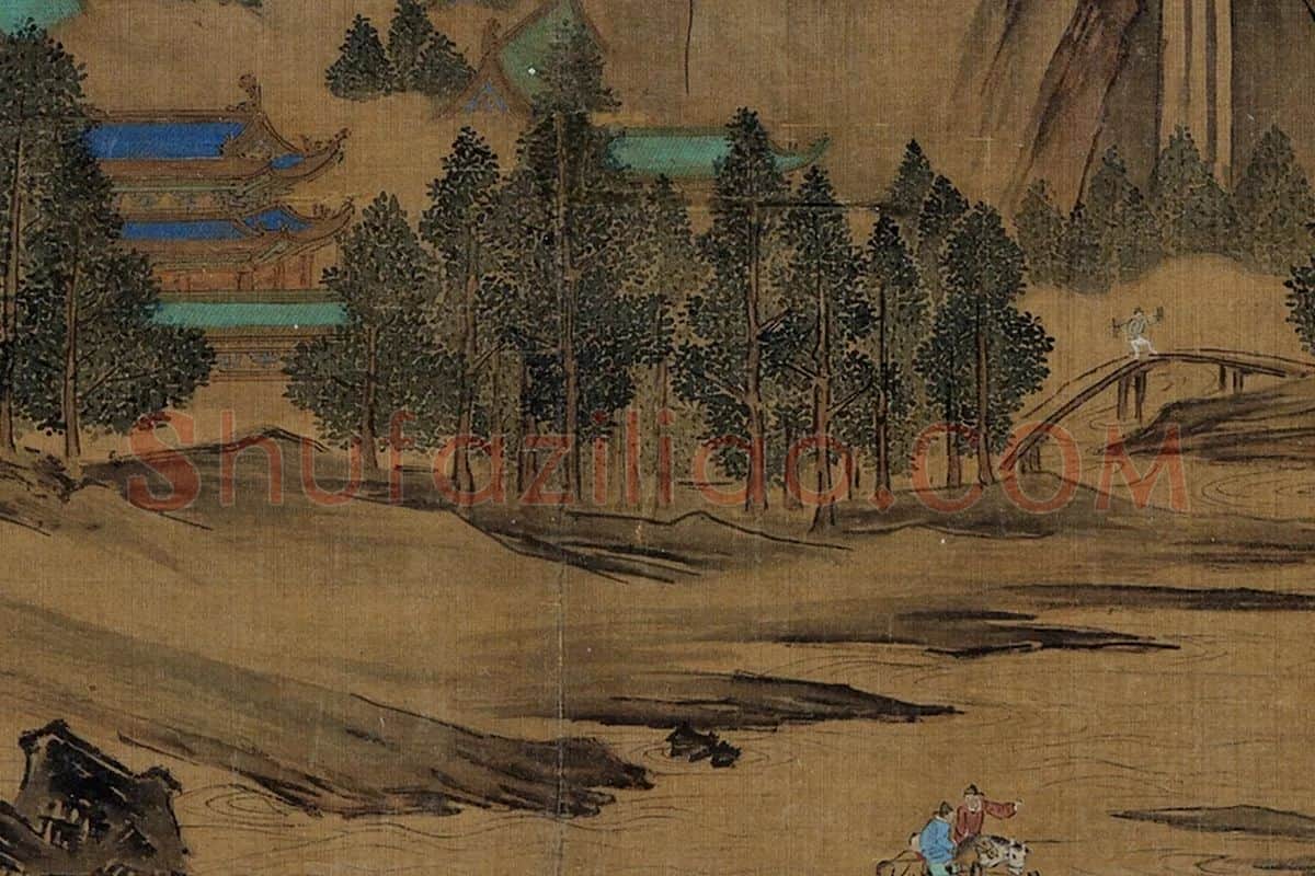 郭熙《滕王阁轴》局部 (6)
