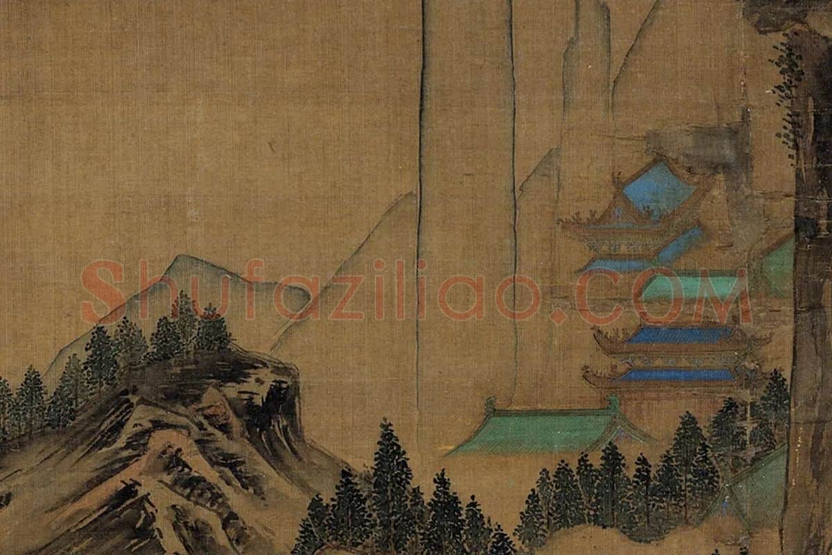 郭熙《滕王阁轴》局部 (8)