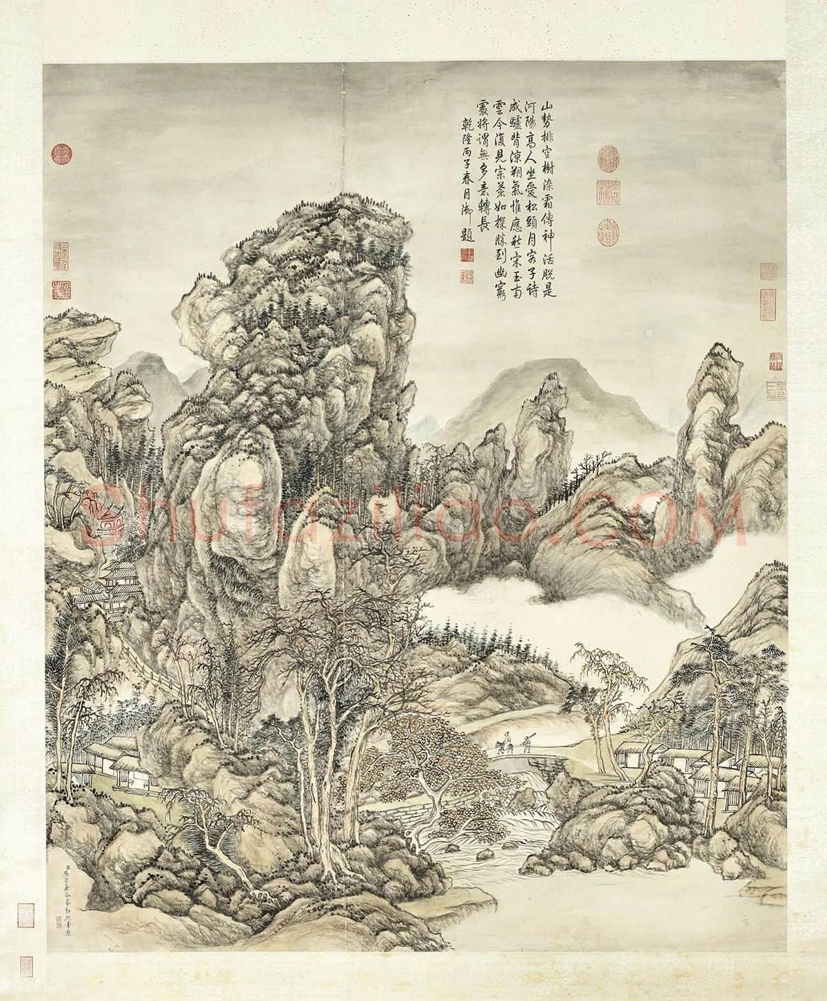 张宗苍《摹郭熙笔意》轴