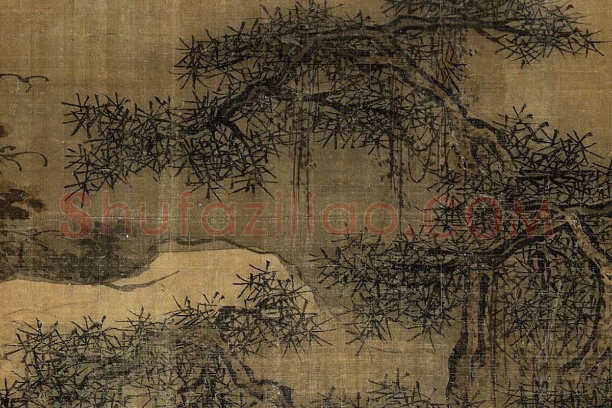 郭熙雪景山水局部 (5)