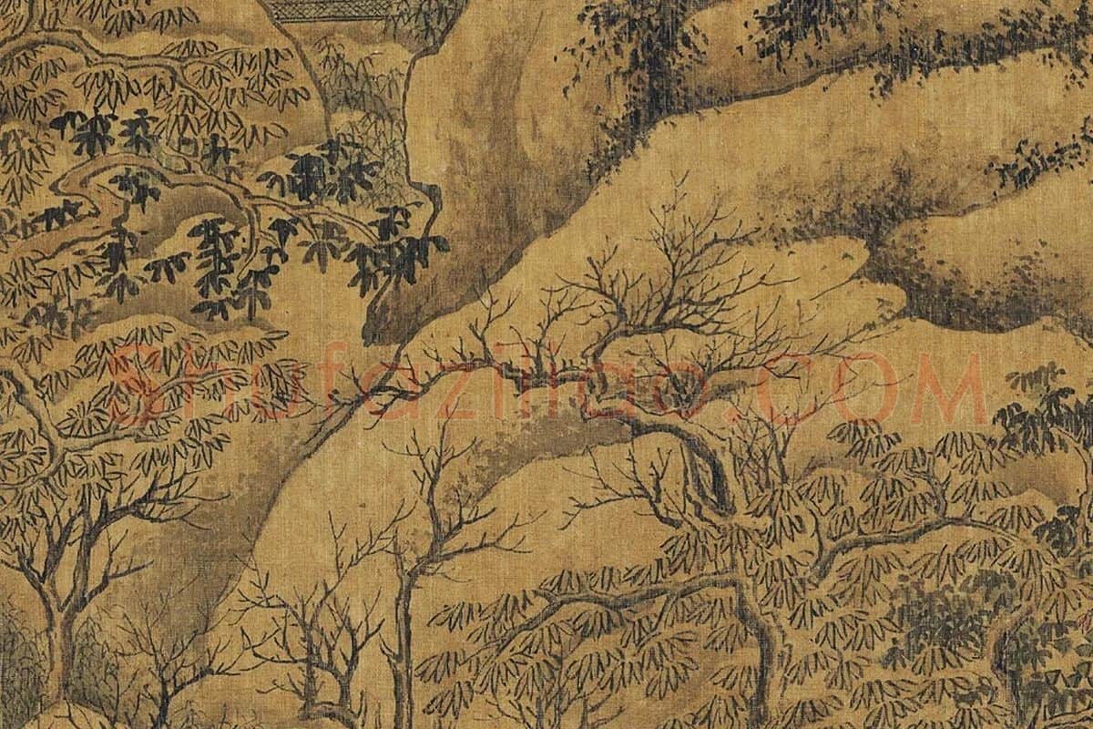 郭熙山水画《峨眉雪霁图》局部 (9)