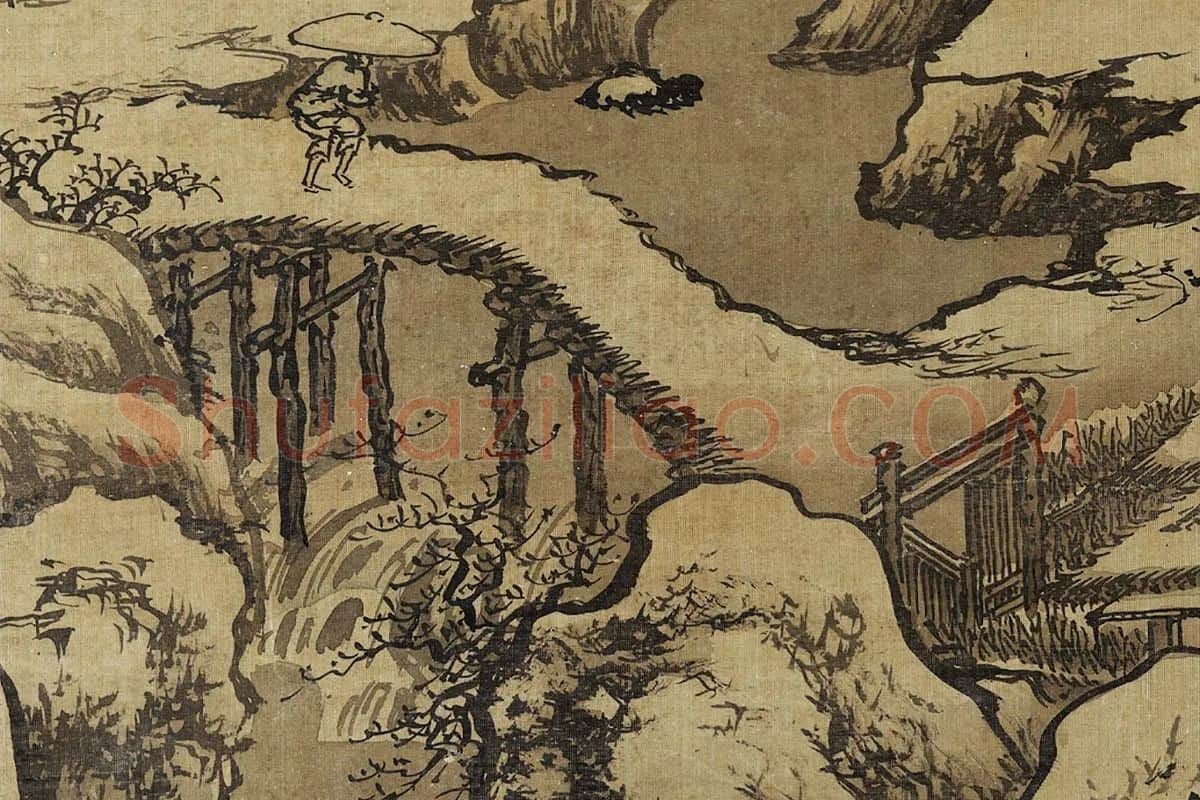 传郭熙画雪景图局部 (1)