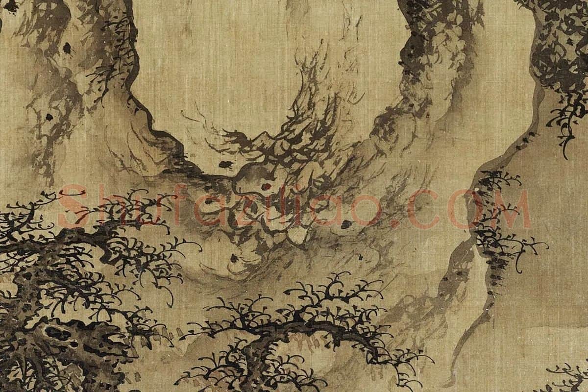 传郭熙画雪景图局部 (4)
