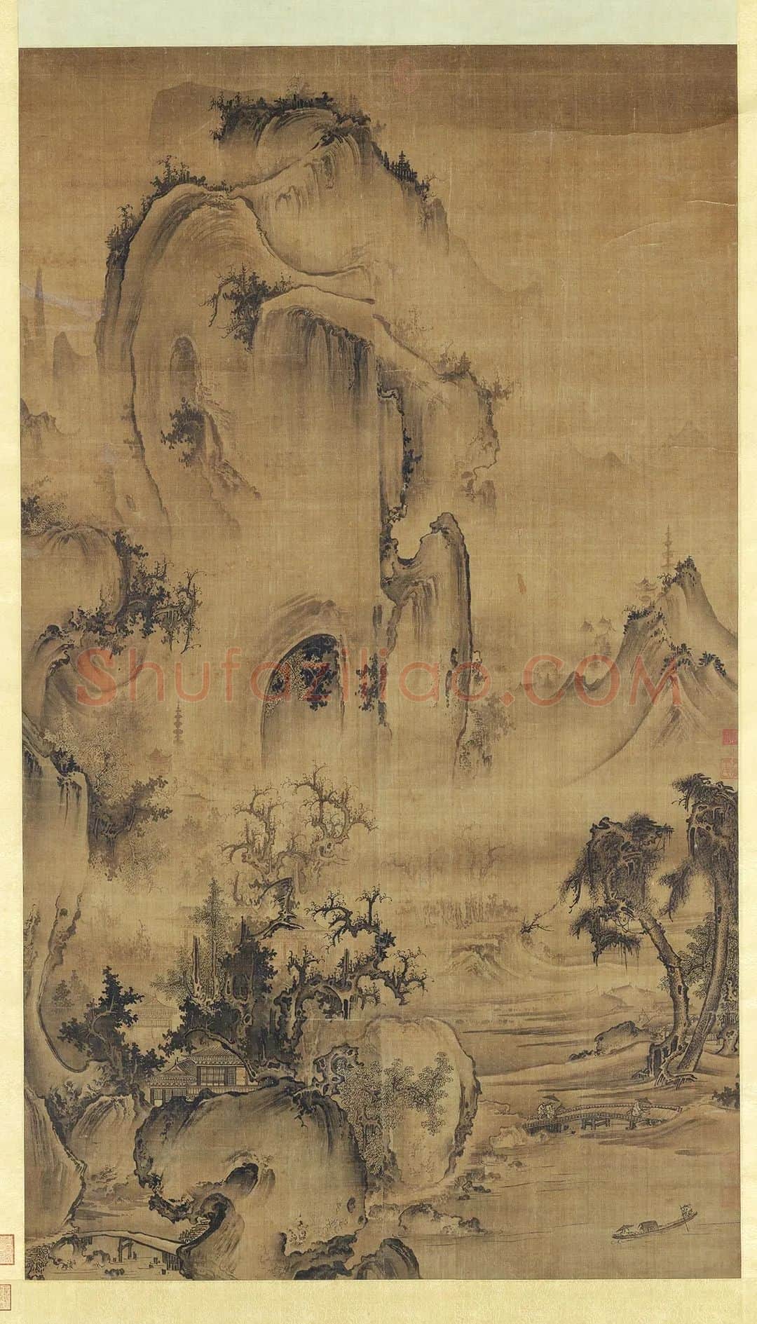 郭熙山水画《云烟揽胜图》