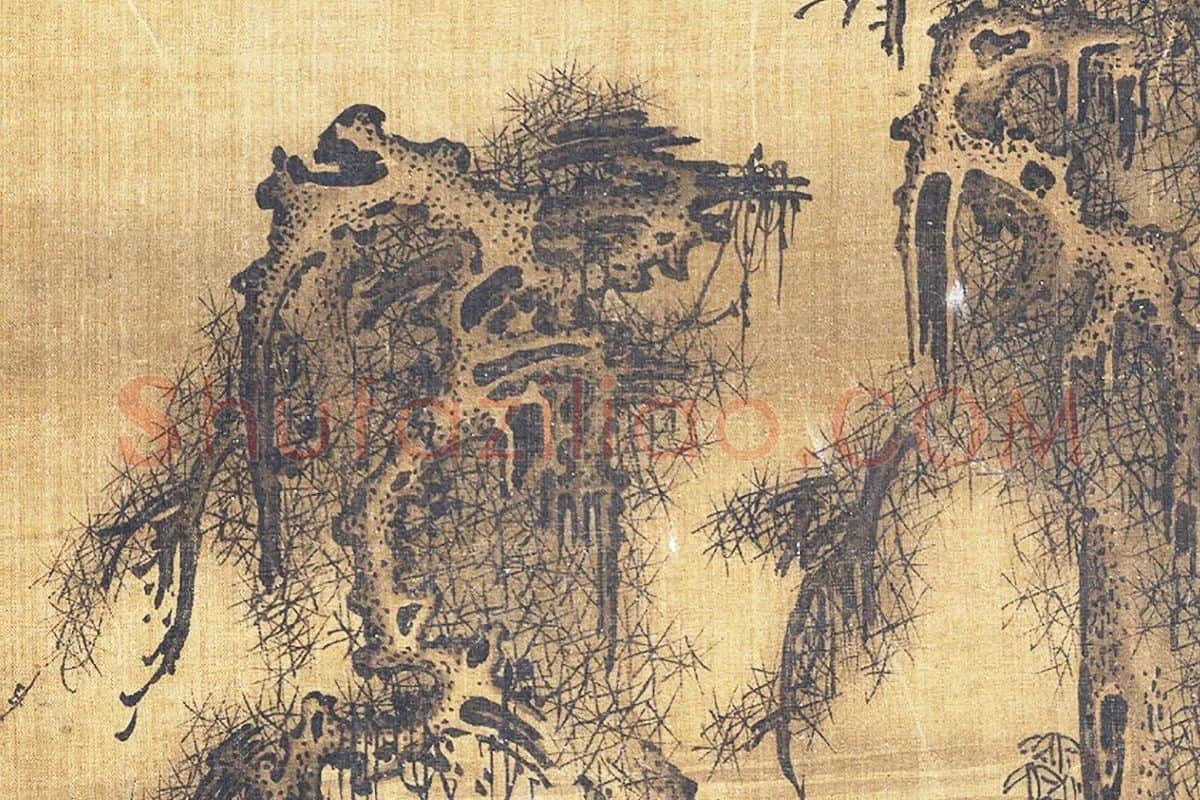 郭熙云烟揽胜图局部 (5)