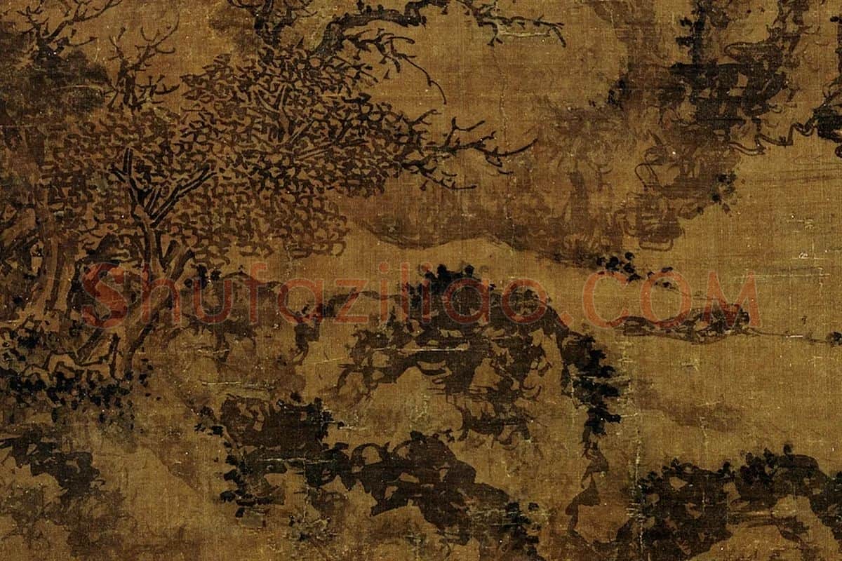 郭熙山水画局部 (2)