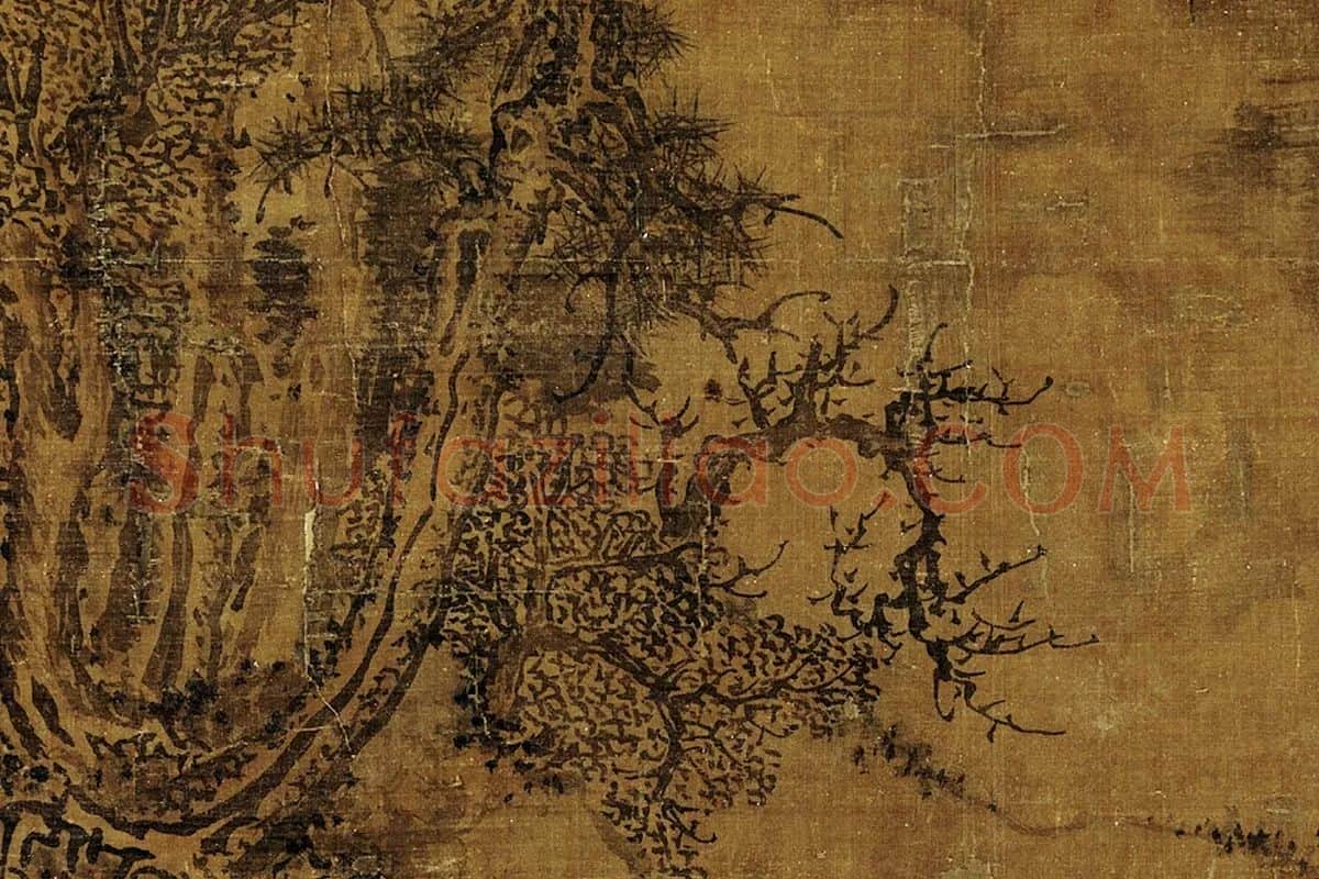 郭熙山水画局部 (3)