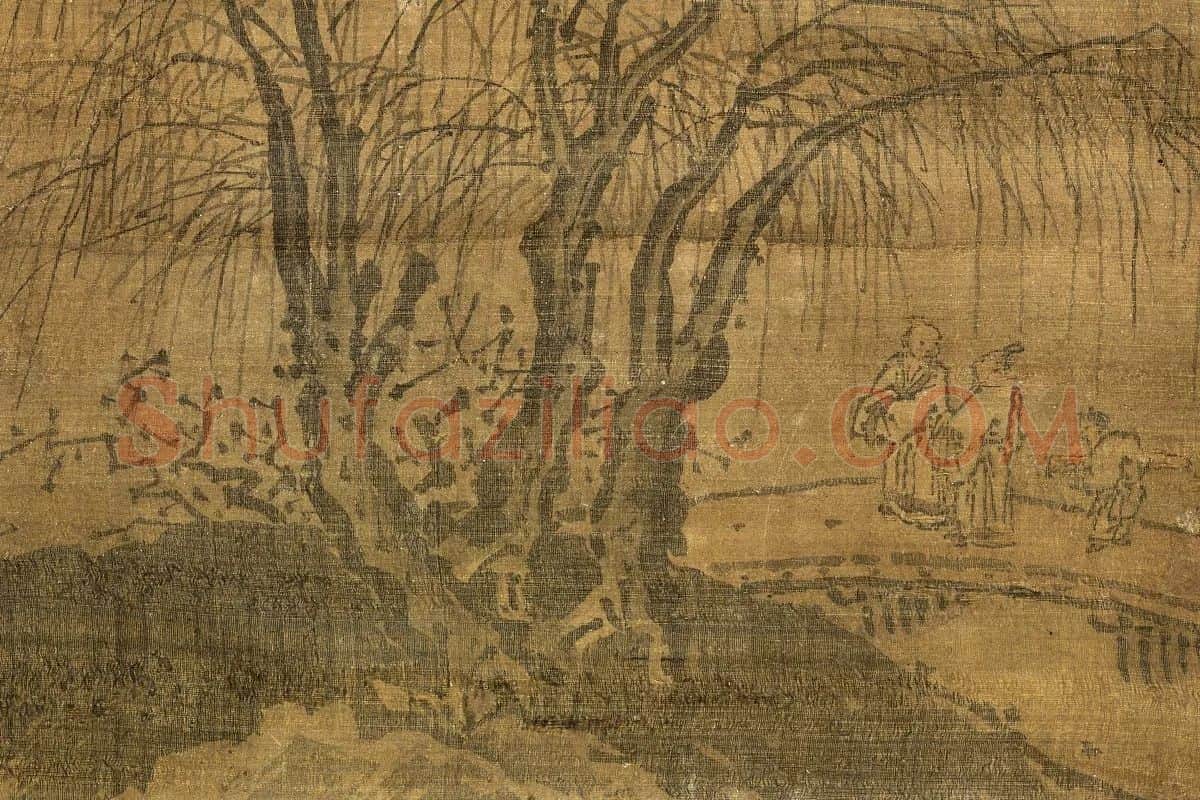 宋郭熙画山水局部 (3)