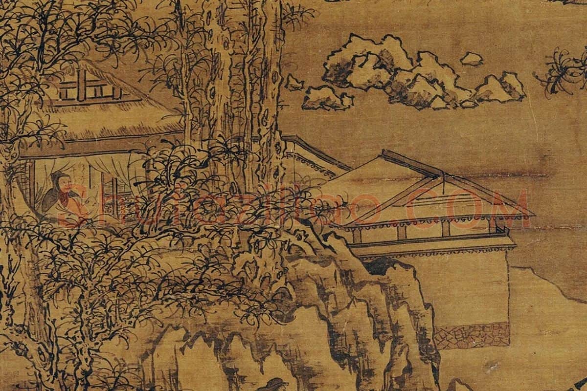 郭熙雪山行旅图局部 (3)