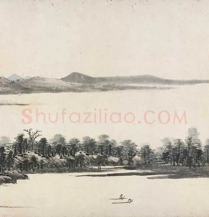 沈周仿黄公望富春山居图_12