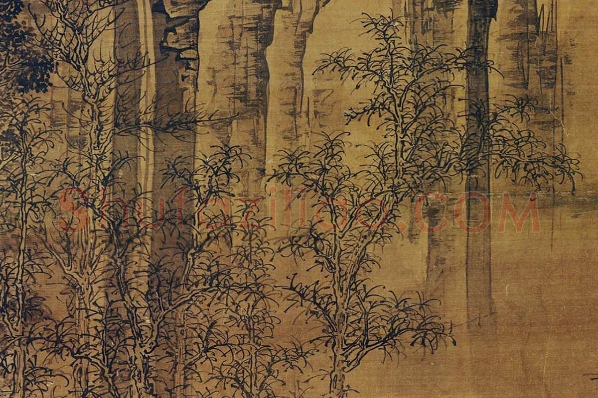郭熙雪山行旅图局部 (9)