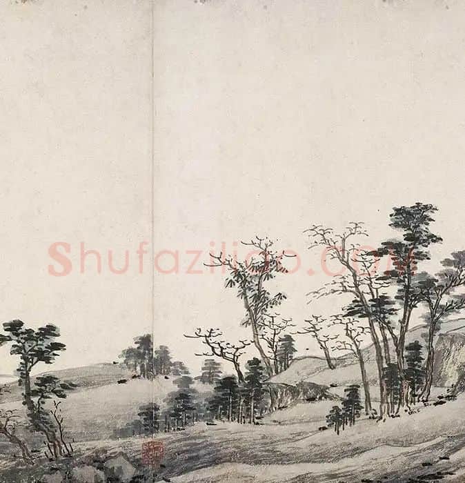 沈周仿黄公望富春山居图_14