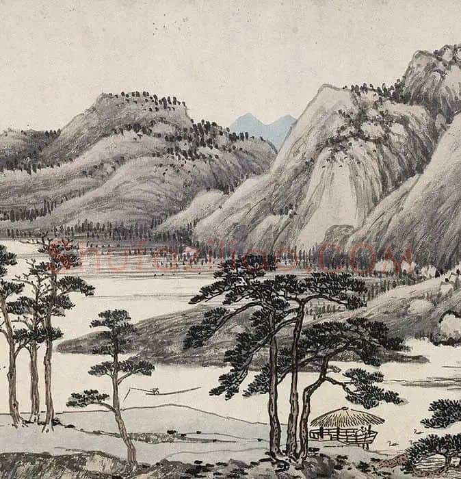 沈周仿黄公望富春山居图_17