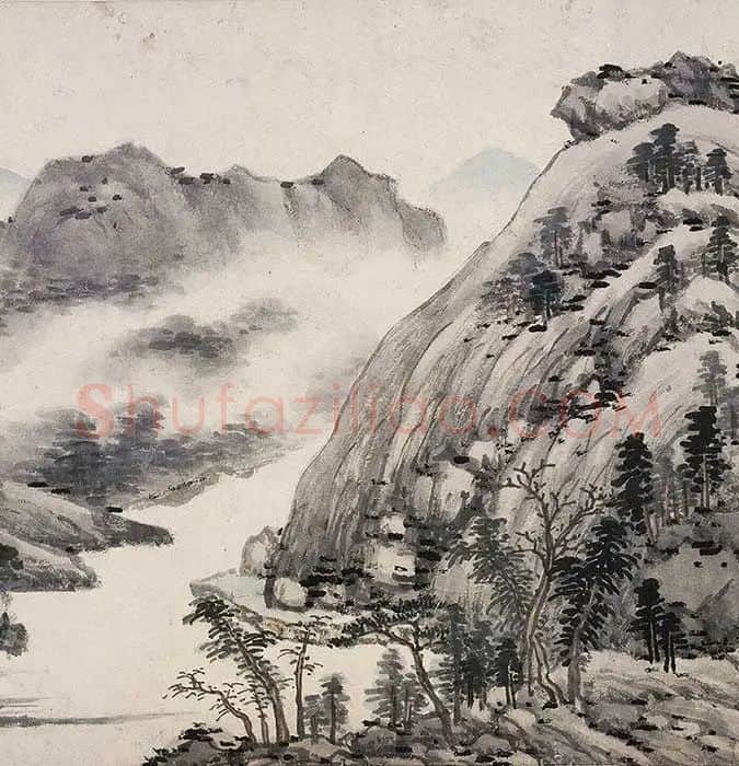 沈周仿黄公望富春山居图_21