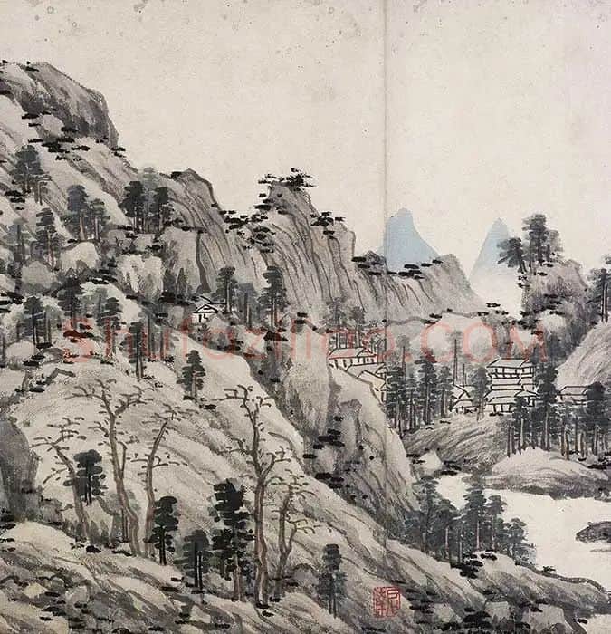 沈周仿黄公望富春山居图_22