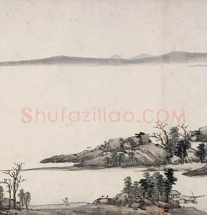 沈周仿黄公望富春山居图_26
