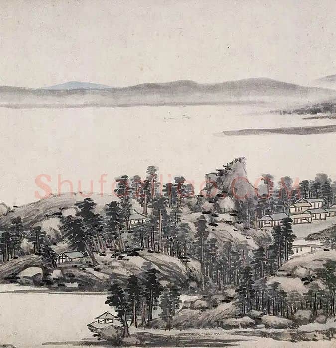 沈周仿黄公望富春山居图_27