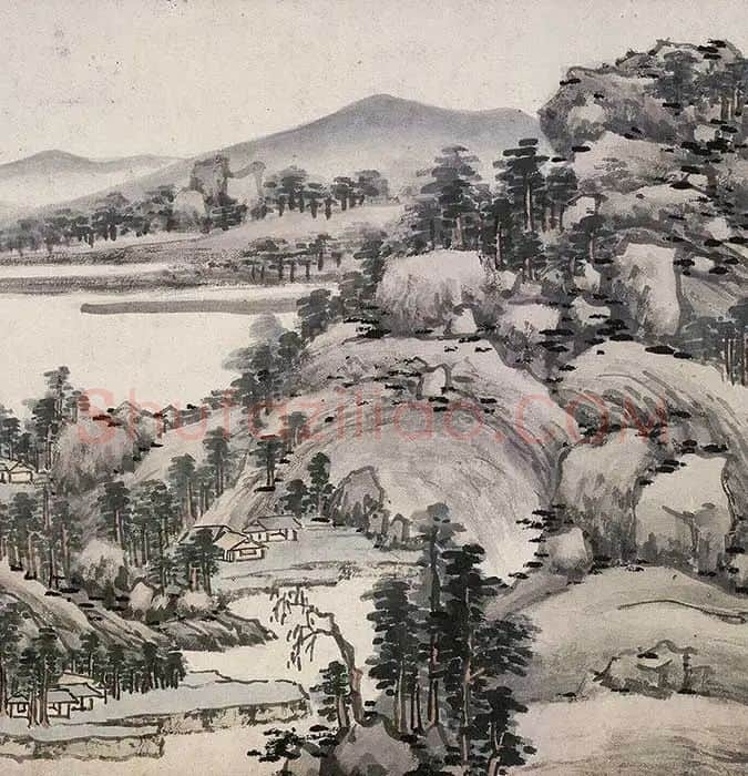 沈周仿黄公望富春山居图_28