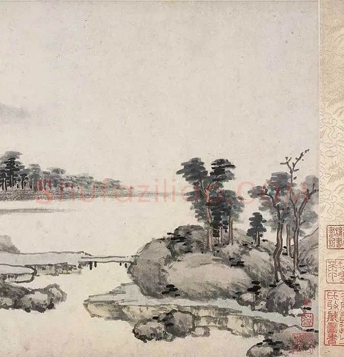 沈周仿黄公望富春山居图_30