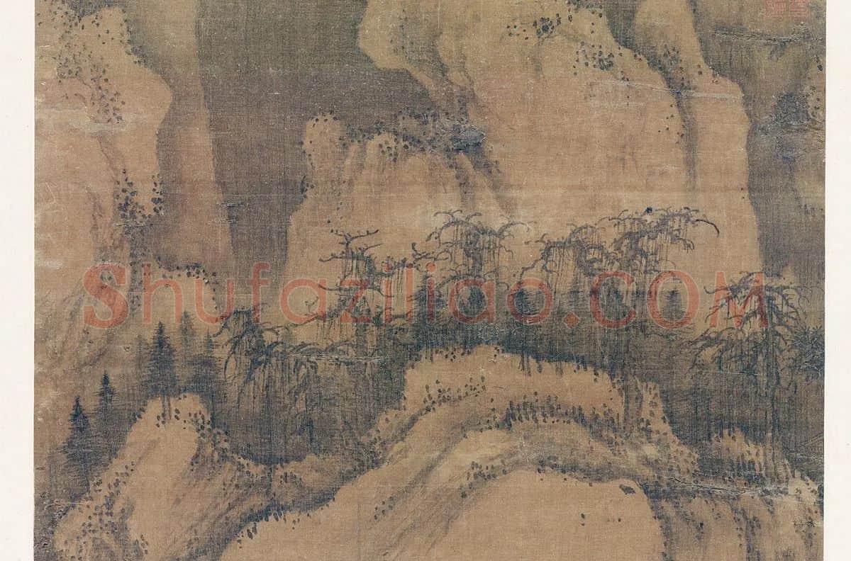郭熙关山春雪图_02