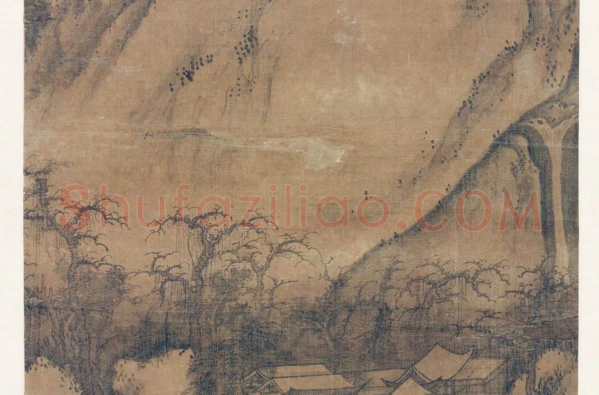 郭熙关山春雪图_03