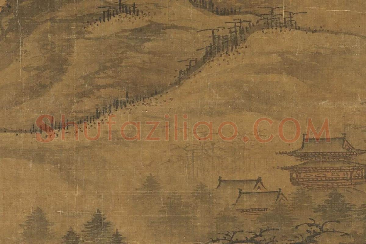 郭熙《秋山行旅图》局部 (8)