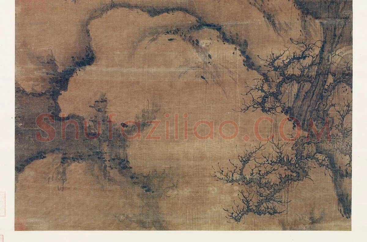 郭熙关山春雪图_05