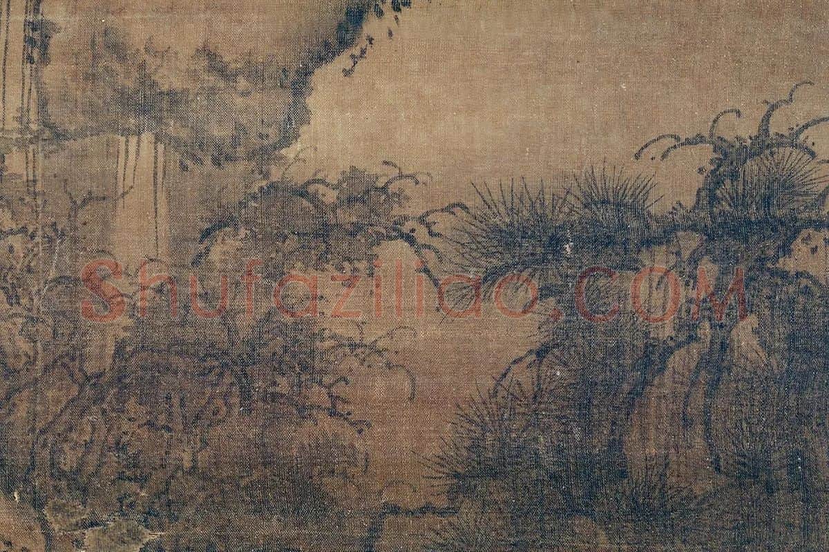 郭熙关山春雪图高清大图局部 (2)
