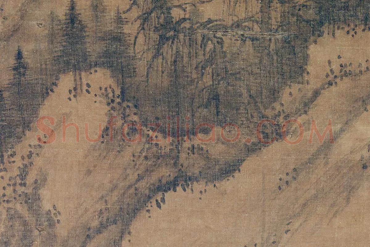 郭熙关山春雪图高清大图局部 (6)