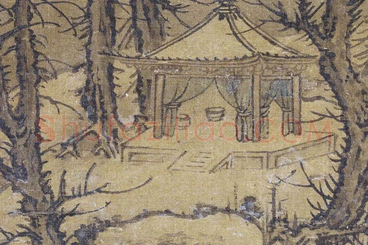 郭熙《雪山行旅图》局部 (3)