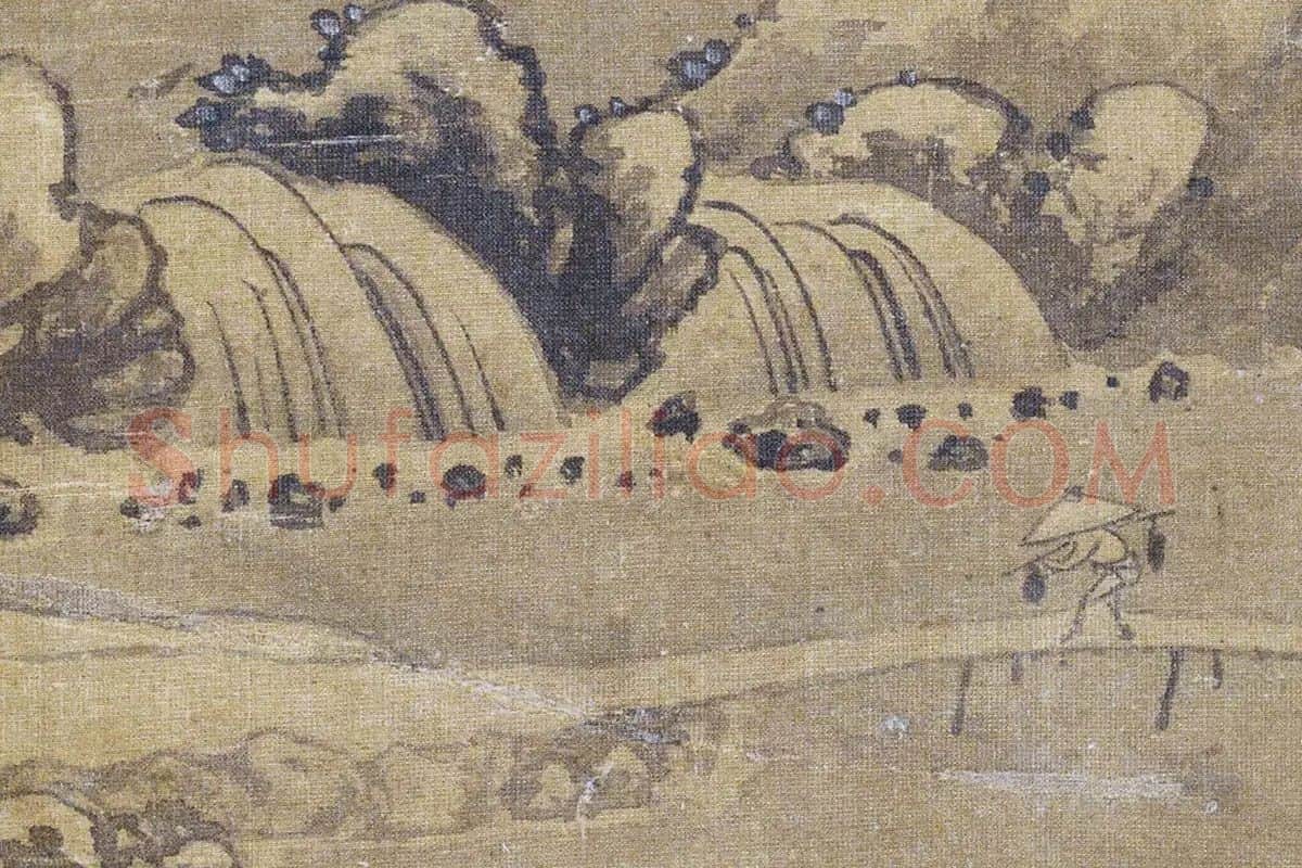 郭熙《雪山行旅图》局部 (4)
