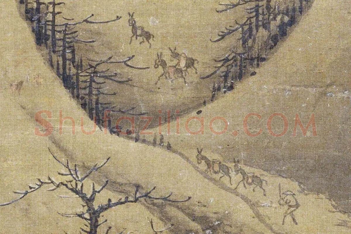 郭熙《雪山行旅图》局部 (7)