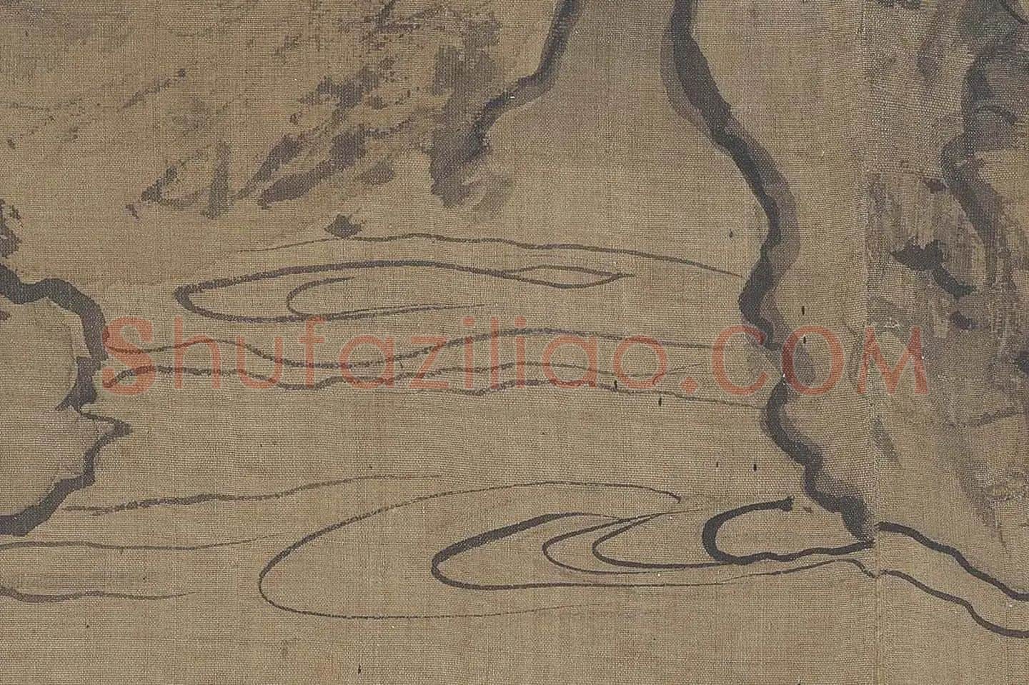 郭熙《窠石平远图》高清大图局部-(5)