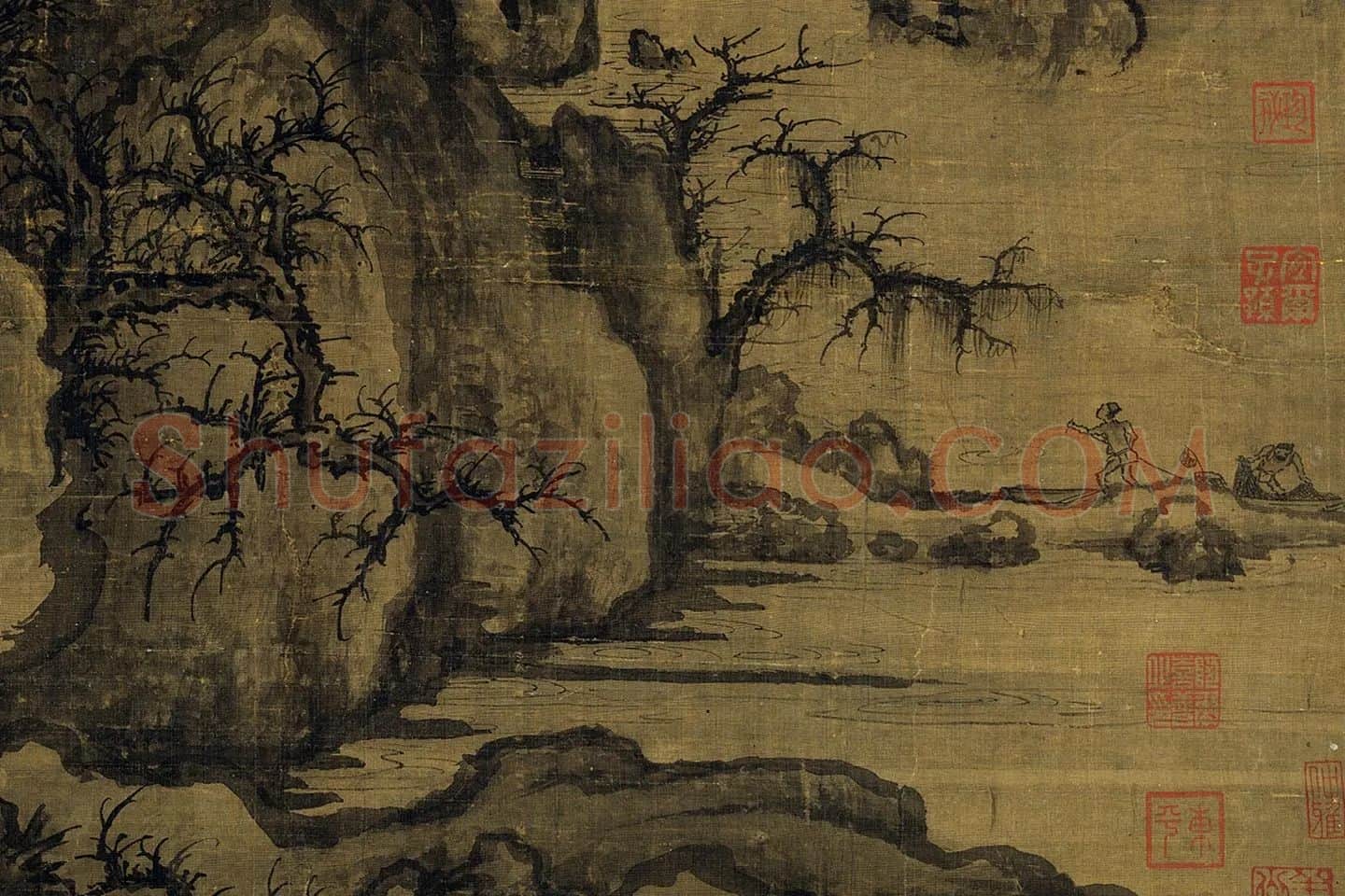 郭熙《早春图》高清大图局部 (4)