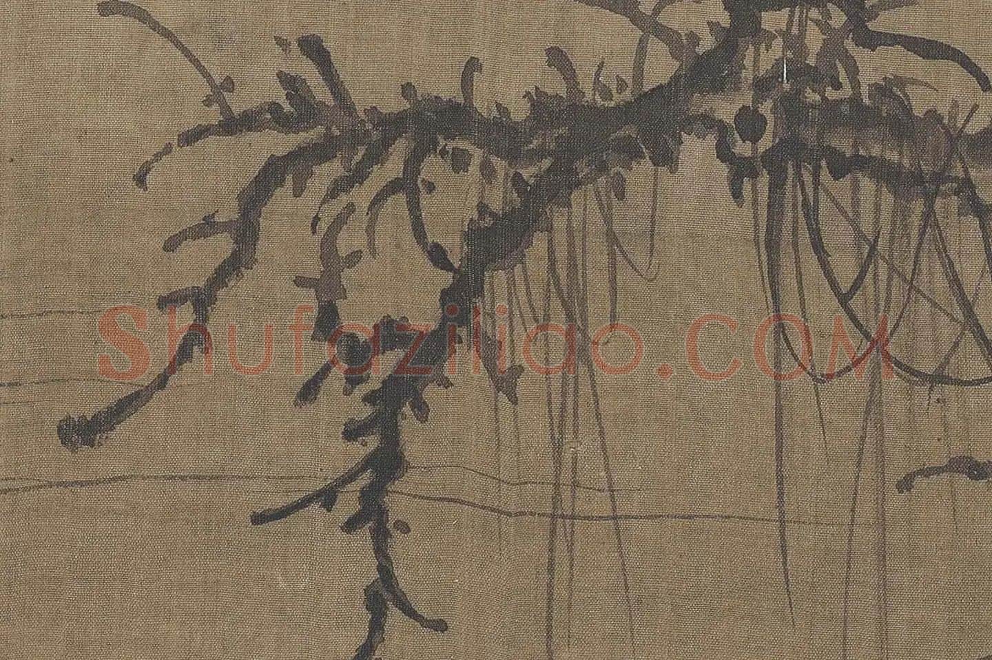 郭熙《窠石平远图》高清大图局部-(8)